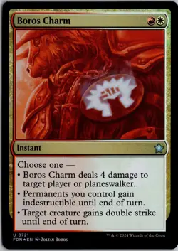 Boros Charm 721 Uncommon Foundations Magic: The Gathering Foil Near Mint - Image 1