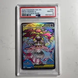 2026 POKEMON ASC EN-ASCENDED HEROES MEGA ATTACK RARE #267 MEGA DIANCIE EX PSA 10 - Image 1
