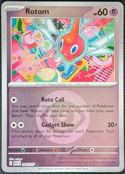 Rotom 092/217 Energy Symbol Pattern Ascended Heroes Reverse Holo Pokemon NM - Image 1