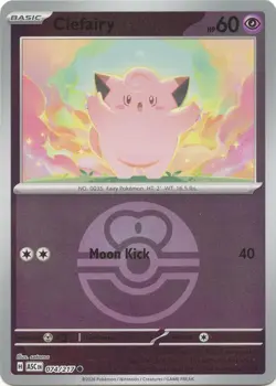 Clefairy (Love Ball) 074/217 Reverse Holo Common Pokemon ME: Ascended Heroes NM - Image 1