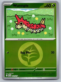 WURMPLE (ENERGY SYMBOL) 011/217 REVERSE HOLO POKEMON ASCENDED HEROES NM/M - Image 1