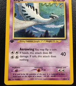 Pokemon TCG Lugia 1st Edition 20/64 Neo Revelation Vintage WOTC 2001 NM/LP - Image 3