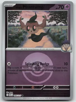 Hop's Phantump (Poke Ball) 095/217 Ascended Heroes Pokemon Reverse Holo NM - Image 1