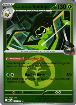 Team Rocket's Spidops (Energy Symbol Pattern) 019/217 Rare Ascended Heroes - Image 1
