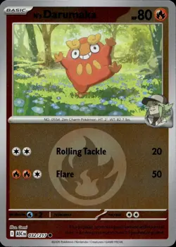N's Darumaka (Energy Symbol Pattern) 032/217 Common Ascended Heroes Pokemon NM - Image 1