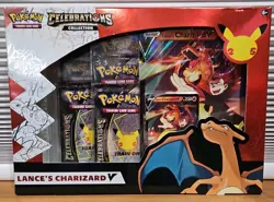 Pokemon Celebrations Lance's Charizard V Collection Box Pokemon Sealed 820650101625 - Image 1