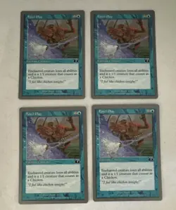 MTG X4 * Fowl Play X4 Playset NM+ / NP Unglued Regular SellbyCyn - Image 1