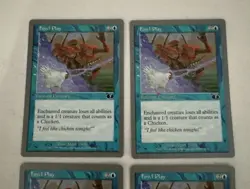 MTG X4 * Fowl Play X4 Playset NM+ / NP Unglued Regular SellbyCyn - Image 2