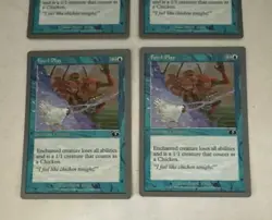 MTG X4 * Fowl Play X4 Playset NM+ / NP Unglued Regular SellbyCyn - Image 3