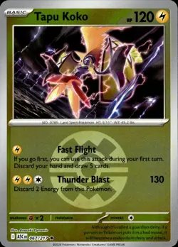Tapu Koko (Quick Ball) 067/217 Holo Rare Ascended Heroes Pokemon Reverse Holo NM - Image 1