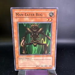 Yugioh Man-Eater Bug LOB-108 Unlimited Super Rare Holo - NM-MINT - Image 1