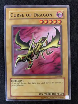 Yu-Gi-Oh! Curse Of Dragon Super Rare Foil LOB-066 - Image 1