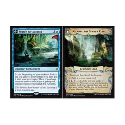WOTC MtG Ixalan Search for Azcanta // Azcanta Sunken Ruin (R) NM - Image 1