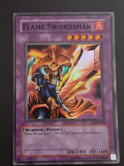 Konami Yu-Gi-Oh! Flame Swordsman LOB-003 Legend of Blue Eyes Foil Unlimited - Image 1