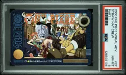 PSA 8 2000 CARDDASS ONE PIECE VISUAL ADVENTURE PART 1 #27 No.27 STRAW HAT CREW - Image 1
