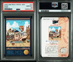 PSA 10 2000 CARDDASS ONE PIECE VISUALADVENTURE PART 1 #11 NAMI No.11 - Image 3