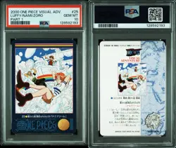 PSA 10 ONE PIECE VISUALADVENTURE PART 1 #25 No.25 LUFFY/NAMI/ZORO - Image 3