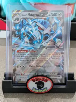 Pokemon Card 2025 METAGROSS EX Double Rare 145/182 Destined Rivals NM/M - Image 1