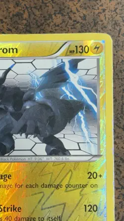 Zekrom 50/99 Next Destinies Rare Reverse Holo Pokemon Card. - Image 3