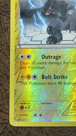 Zekrom 50/99 Next Destinies Rare Reverse Holo Pokemon Card. - Image 5