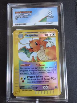 Pokemon TCG Dragonite Reverse Holo Card 9/165 Expedition Base Set ACE 8 NM Mint - Image 1