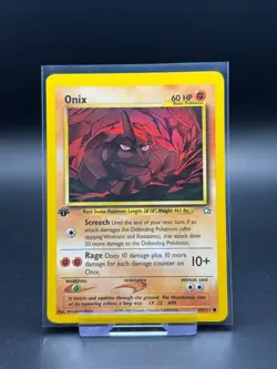 Onix 69/111 Neo Genesis 1st Edition LP Pokemon Card TCG Common Vintage WOTC - Image 1