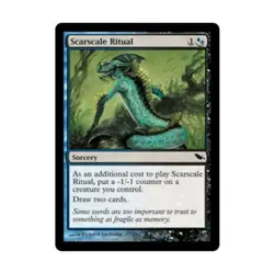 WOTC MtG Shadowmoor Scarscale Ritual (C) (Foil) EX - Image 1