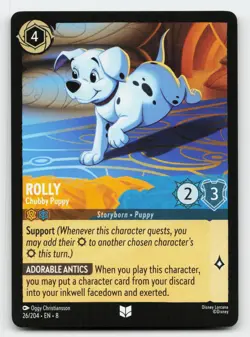 Rolly 26/204 Uncommon Reign of Jafar Lorcana Card - Image 1
