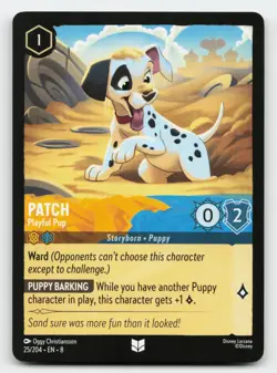 Patch 25/204 Uncommon Reign of Jafar Lorcana Card - Image 1