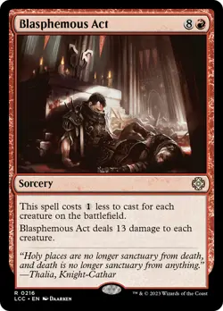 MTG Blasphemous Act [The Lost Caverns of Ixalan Commander] Near Mint Magic - Image 1