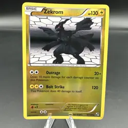 Zekrom Rev Reverse Holo 47/114 BW Black & White Base NM Pokemon - Image 1