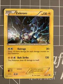 Zekrom BW24 - Black & White Black Star Promo 2011 Vintage Holo - Pokemon TCG No - Image 1