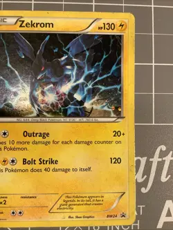 Zekrom BW24 - Black & White Black Star Promo 2011 Vintage Holo - Pokemon TCG No - Image 3