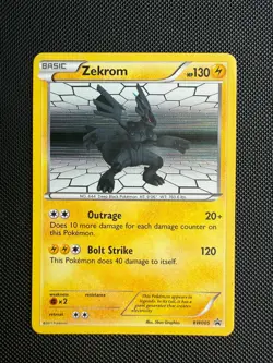 Pokemon Zekrom Holo Promo BW005 - 2011 Black And White Promo MP - Image 1