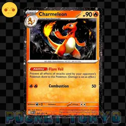 Charmeleon 008/091 Pokemon Scarlet & Violet Paldean Fates Cosmic Holo Promo -NM- - Image 1