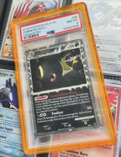 PSA Graded 8 Umbreon 2010 Undaunted HG & SS 86/90 Pokemon TCG Set - Image 1