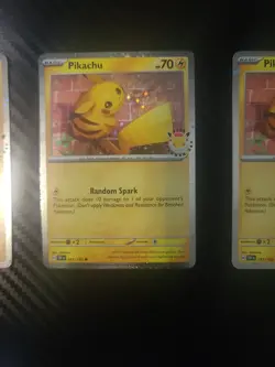 Pikachu Pokemon Day 2026 Stamped 051/162 Promo 30th Anniversary x 3! - Image 3