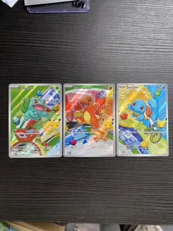 Pokemon TCG First Partner Illustration Gen 1 Kanto Starters Set - Top condition - Image 1