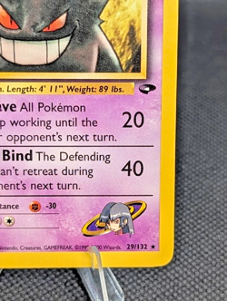 Pokemon Vintage Sabrina's Gengar Gym Challenge Rare 29/132 WotC - Image 5