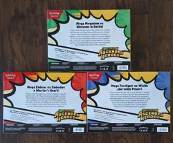 (3) Pokemon Ascended Heroes Mega ex Box Feraligator Emboar Meganium - Image 2