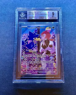 BGS 9 Mint Scarlet & Violet 2025 Destined Rivals #200 Team Rockets Murkrow - Image 1