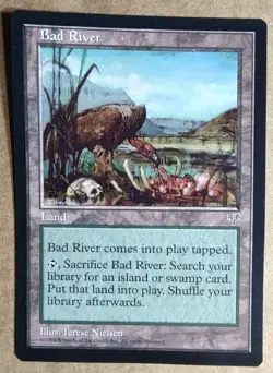 MTG Mirage - Bad River - EX - Magic the Gathering - Free Shipping - Image 1