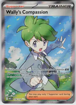 Wally's Compassion 176/132 Ultra Rare Mega Evolution Near Mint - Image 1