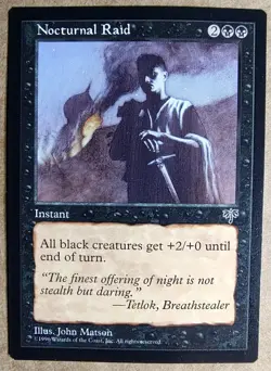 MTG Mirage - Nocturnal Raid - NM - Magic the Gathering - Free Shipping - Image 1