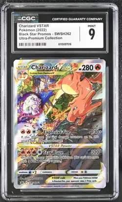 CHARIZARD VSTAR SWSH262 ULTRA-PREMIUM COLLECTION POKEMON CGC 9 MINT - Image 1