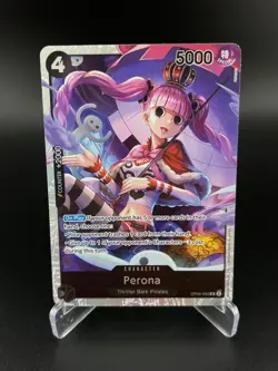 Perona (093) OP06-093 Super Rare Wings of the Captain One Piece NM - Image 1