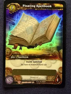World of WarCraft TCG Loot Card Floating Spellbook Pet - Free Shipping! - Image 1
