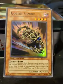 YuGiOh Goblin Zombie - CRMS-ENSE2 - Super Rare - Limited Edition - MINT card lot - Image 1