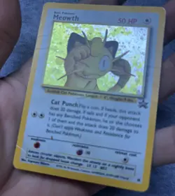 Meowth 10 WOTC Black Star Promo Holo Pokemon Card - Image 5