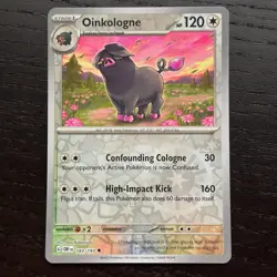 Oinkologne 183/197 Pokemon Obsidian Flames SV03 Reverse Holo Uncommon Card NM - Image 1